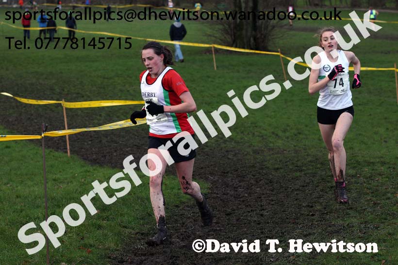 Womens under-20 Northern Cross Country Champs., Witton Park, Blackburn. Photo: David T. Hewitson/Sports for All Pics